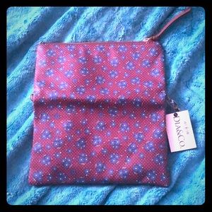 New, Unworn Clutch Brown/Sky Blue 🌸 Flowers